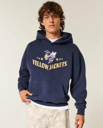 Sudadera con capucha y estampado Georgia Tech Yellow Jackets