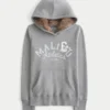 Sudadera con capucha y estampado gráfico con forro de piel sintética