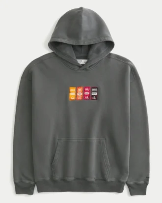 Sudadera con capucha y estampado gráfico Hollister x Taco Bell