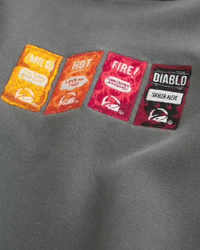Sudadera con capucha y estampado gráfico Hollister x Taco Bell