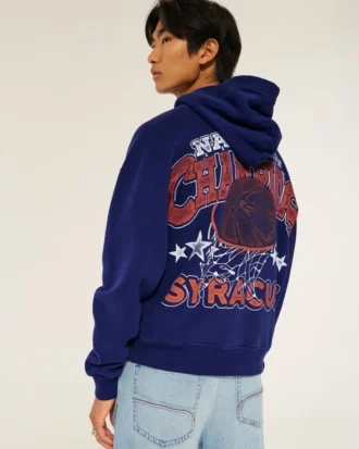 Sudadera con capucha y estampado naranja de la Universidad de Syracuse