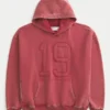 Sudadera con capucha y estampado numérico