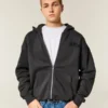 Sudadera con capucha y estampado Tokyo con cremallera