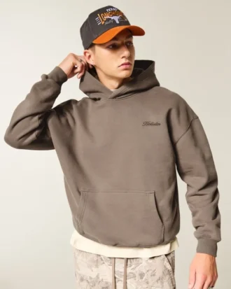 Sudadera con capucha y logo cuadrado
