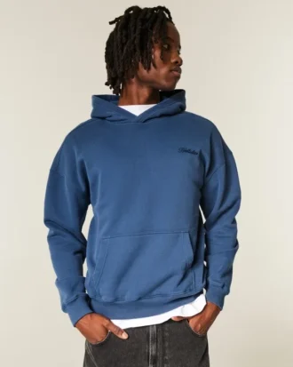 Sudadera con capucha y logo cuadrado