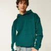 Sudadera con capucha y logo cuadrado