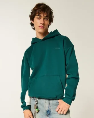 Sudadera con capucha y logo cuadrado