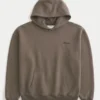 Sudadera con capucha y logo cuadrado Sudadera con capucha y logo cuadrado