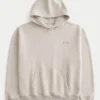 Sudadera con capucha y logo cuadrado