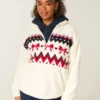 Sudadera con cremallera de un cuarto de Gilly Hicks Sherpa
