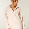 Sudadera con cremallera de un cuarto de Gilly Hicks Sherpa