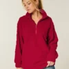 Sudadera con cremallera de un cuarto de Gilly Hicks Sherpa