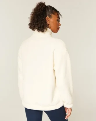 Sudadera con cremallera de un cuarto de Gilly Hicks Sherpa