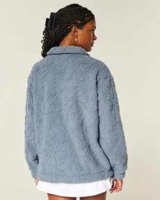 Sudadera con cremallera de un cuarto de Gilly Hicks Sherpa