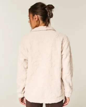 Sudadera con cremallera de un cuarto de Gilly Hicks Sherpa