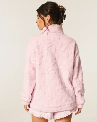 Sudadera con cremallera de un cuarto de Gilly Hicks Sherpa