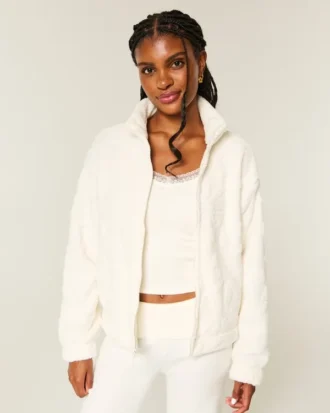 Sudadera con cremallera Sherpa de Gilly Hicks