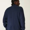 Sudadera con cremallera y emblema de estilo relajado