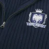 Sudadera con cremallera y emblema de estilo relajado