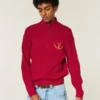 Sudadera con cremallera y estampado de herradura