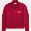 Sudadera con cremallera y estampado de herradura