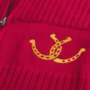 Sudadera con cremallera y estampado de herradura