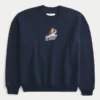 Sudadera con cuello redondo y estampado Boxy Frosted Flakes