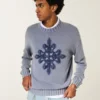 Sudadera con cuello redondo y estampado cuadrado