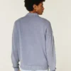 Sudadera con cuello redondo y estampado cuadrado