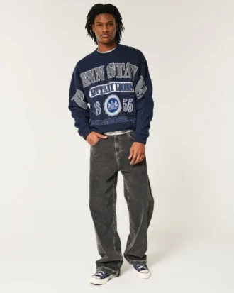 Sudadera con cuello redondo y estampado de los Penn State Nittany Lions