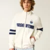 Sudadera con estampado de Argentina y media cremallera