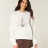 Sudadera con estampado de guitarra y tachuelas de Easy New York