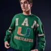 Sudadera con gráfico de los Hurricanes de la Universidad de Miami
