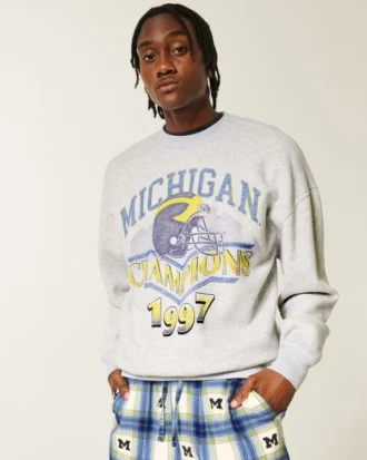 Sudadera con gráfico de los Wolverines de la Universidad de Michigan