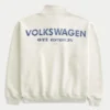 Sudadera con gráfico Volkswagen y media cremallera