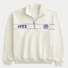 Sudadera con gráfico Volkswagen y media cremallera