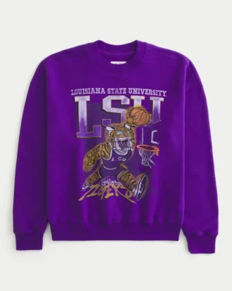 Sudadera cuadrada con estampado de los LSU Tigers