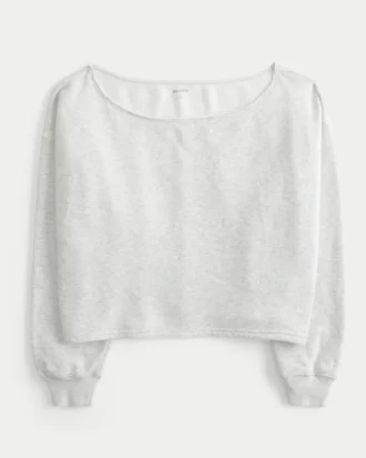 Sudadera fácil con hombros descubiertos