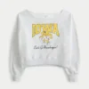 Sudadera gráfica Iowa Hawkeyes con hombros descubiertos