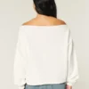 Sudadera gráfica Miami con hombros descubiertos y doble confección