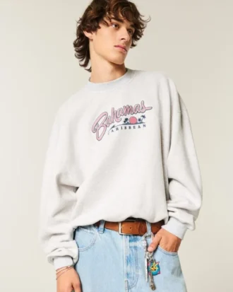 Sudadera holgada con estampado Bahamas