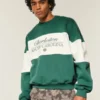 Sudadera holgada con estampado Charleston