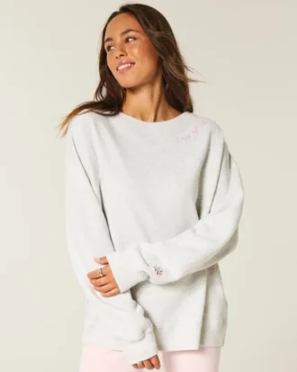 Sudadera oversize con lazo en la espalda «Class of ’26»