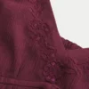 Top babydoll arrugado brillante