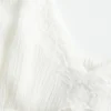 Top babydoll arrugado brillante