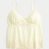 Top babydoll con bordado brillante