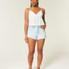 Top babydoll con estampado de cachemira