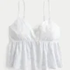 Top babydoll con estampado de cachemira