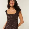 Top babydoll con lazo de satén