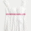 Top babydoll con lazo de satén